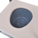 vidaXL fekete acél szoba WC