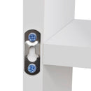 Lebegő 8 fülkés fali polc fehér