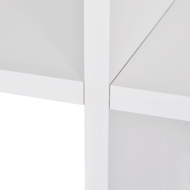 vidaXL fehér lépcsős könyvespolc/vitrines polc 142 cm