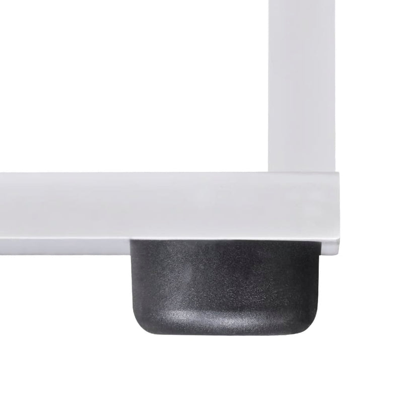 vidaXL fehér lépcső könyvespolc/vitrines polc 107 cm