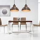 2 db vidaXL félkör alakú mennyezeti lámpa vörösréz szín