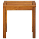 vidaXL tömör akácfa és textilén napozóágy asztallal