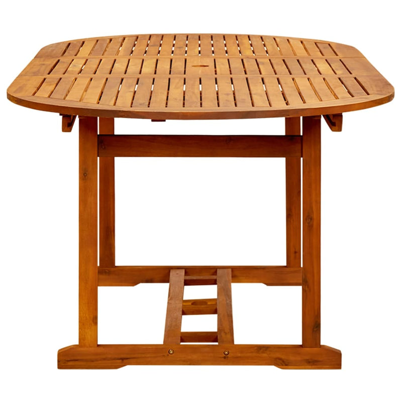 vidaXL tömör akácfa kerti asztal 200 x 100 x 75 cm