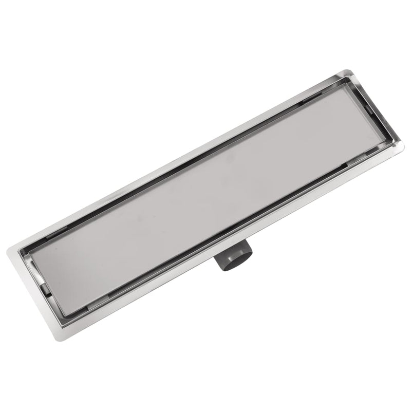 vidaXL 530x140 mm rozsdamentes acél lineáris zuhany csatorna