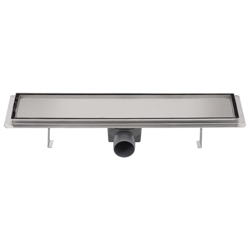 vidaXL 530x140 mm rozsdamentes acél lineáris zuhany csatorna