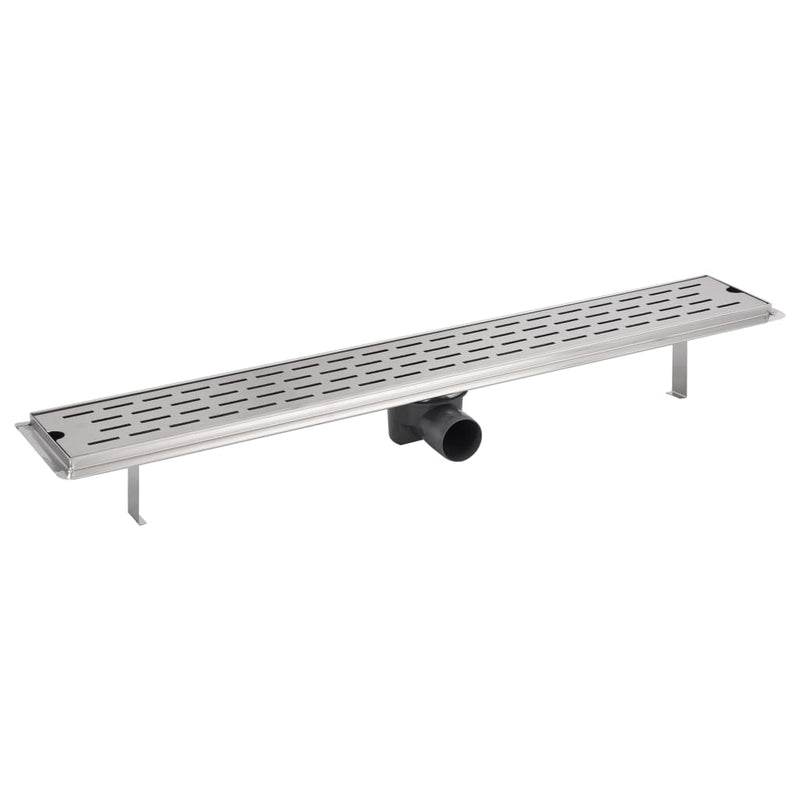 vidaXL 830x140 mm lineáris rozsdamentes acél zuhany lefolyó