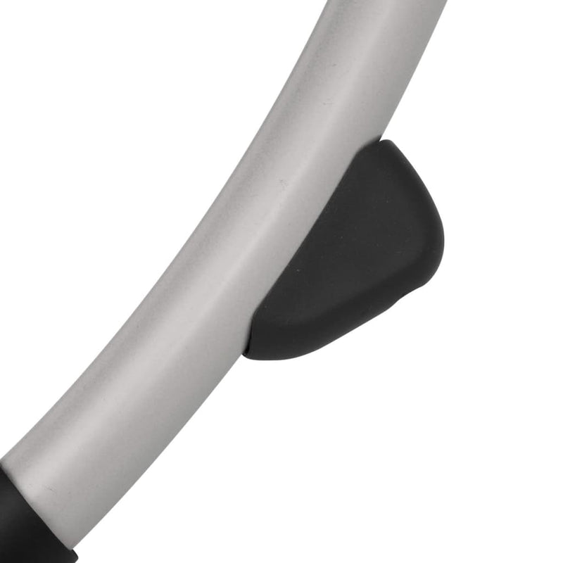 vidaXL fekete és szürke geometrikus formájú kültéri acél napozóágy