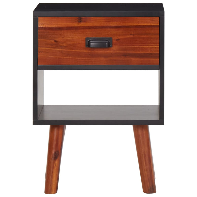 vidaXL 2 db tömör akácfa éjjeliszekrény 40 x 30 x 57 cm