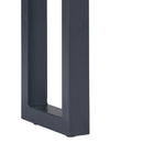 vidaXL szürke tömör akácfa és fém tálalóasztal 115 x 35 x 76 cm