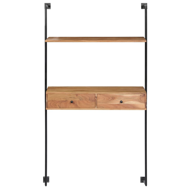 vidaXL tömör akácfa fali pult 90 x 40 x 170 cm