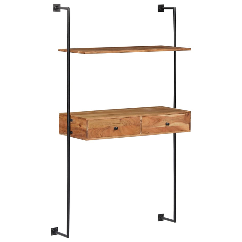 vidaXL tömör akácfa fali pult 90 x 40 x 170 cm