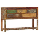 vidaXL tömör újrahasznosított fa tálalószekrény 120 x 30 x 75 cm