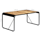 vidaXL tömör nyers mangófa étkezőasztal 180 x 90 x 76 cm