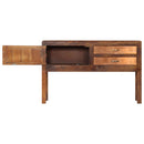 vidaXL tömör mangófa tálalószekrény 118 x 30 x 75 cm