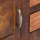 vidaXL tömör mangófa tálalószekrény 118 x 30 x 75 cm