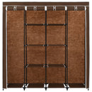 vidaXL barna ruhásszekrény 4 tárolórekesszel 175 x 45 x 170 cm
