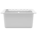 vidaXL fehér, egymedencés gránit mosogatótálca