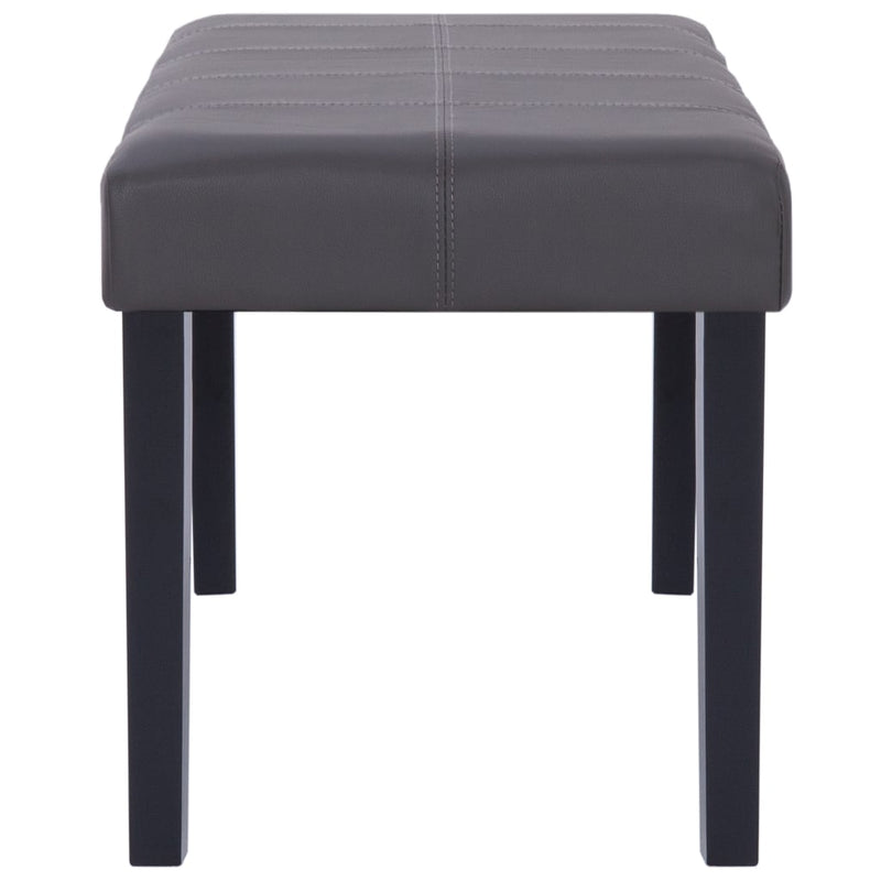 vidaXL szürke műbőr pad 106 cm