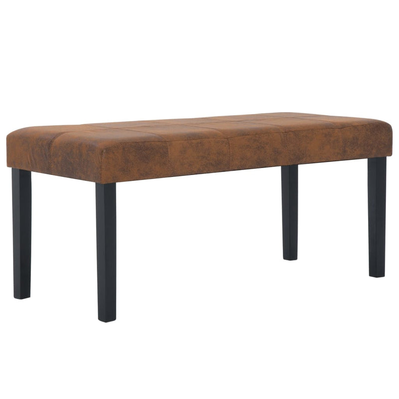 vidaXL barna művelúr pad 106 cm