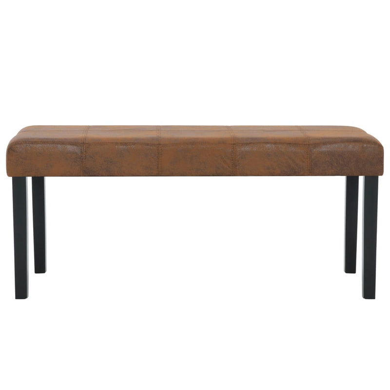 vidaXL barna művelúr pad 106 cm
