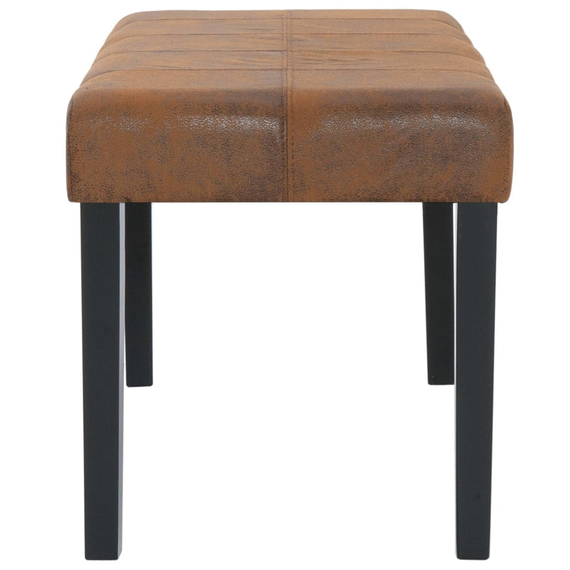 vidaXL barna művelúr pad 106 cm