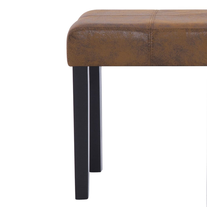 vidaXL barna művelúr pad 106 cm