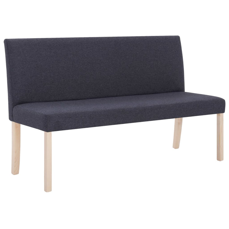 vidaXL sötétszürke poliészter pad 139,5 cm