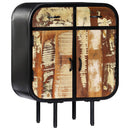 vidaXL tömör újrahasznosított fa tálalószekrény 60 x 30 x 75 cm