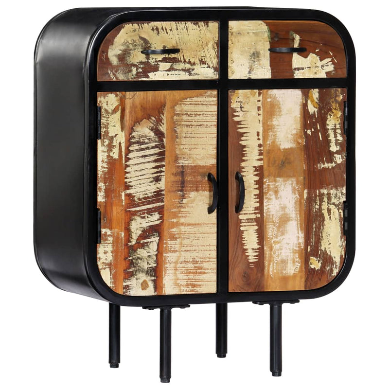 vidaXL tömör újrahasznosított fa tálalószekrény 60 x 30 x 75 cm