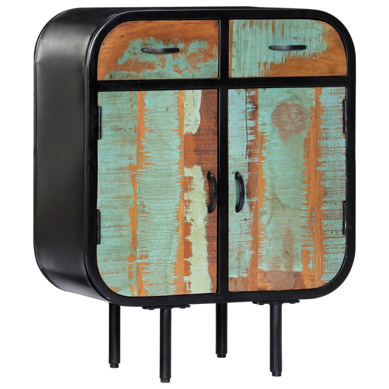 vidaXL tömör újrahasznosított fa tálalószekrény 60 x 30 x 75 cm