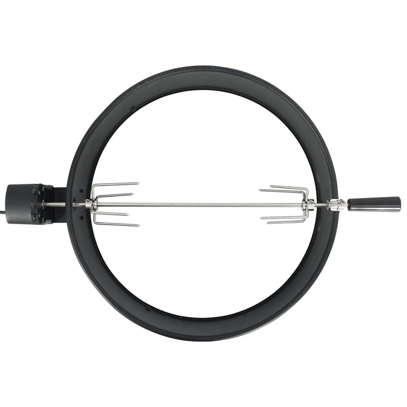 vidaXL fekete BBQ grillgyűrű szett 57 cm