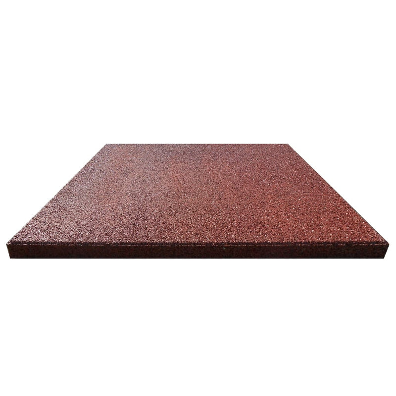 vidaXL 12 darab piros esésvédő, ütéscsillapító gumilap 50 x 50 x 3 cm