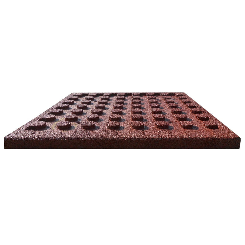 vidaXL 12 darab piros esésvédő, ütéscsillapító gumilap 50 x 50 x 3 cm