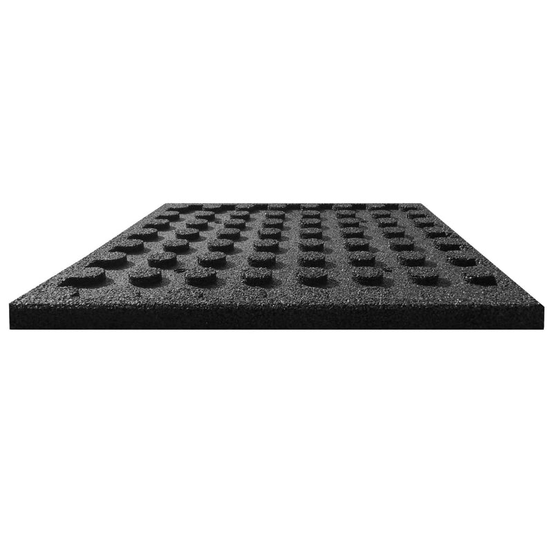 vidaXL 18 darab fekete esésvédő ütéscsillapító gumilap 50 x 50 x 3 cm