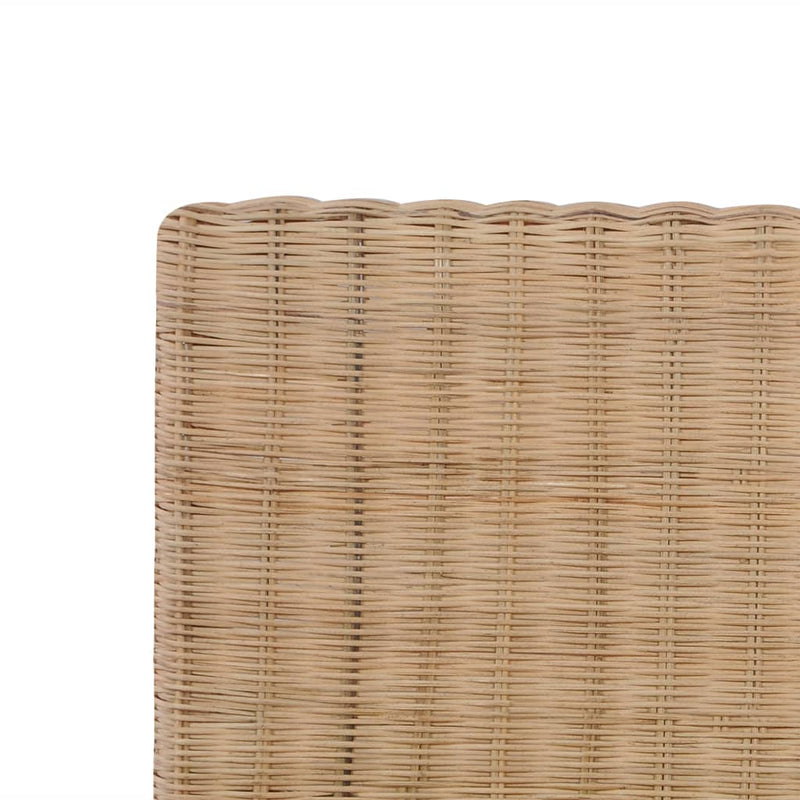 vidaXL kézzel font valódi rattan ágykeret 140 x 200 cm