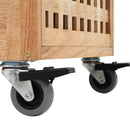 vidaXL tömör diófa fürdőszobai szekrény 41 x 41 x 91 cm