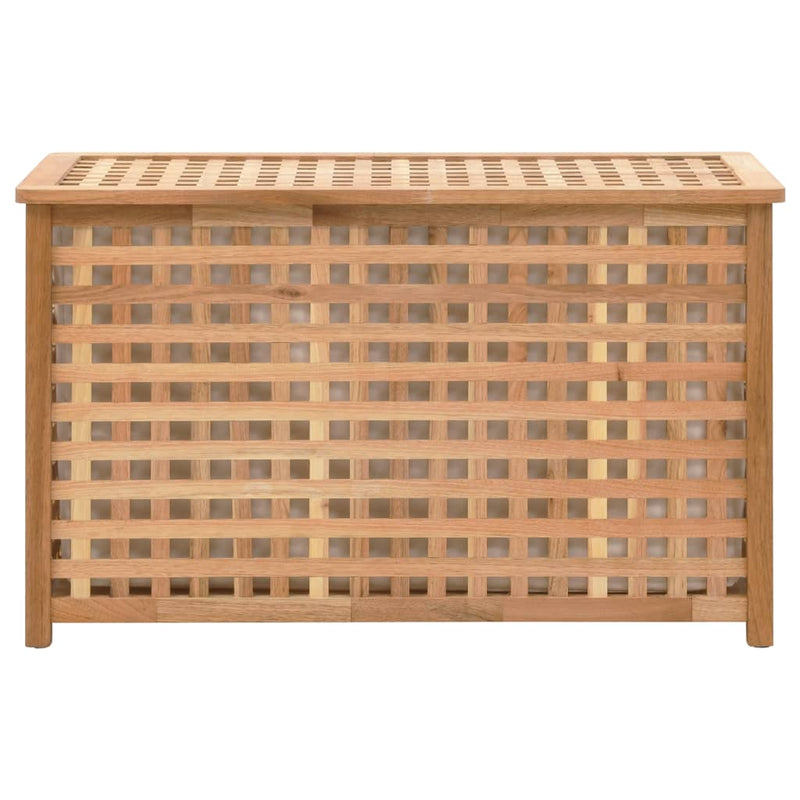 vidaXL tömör diófa szennyestartó láda 77,5 x 37,5 x 46,5 cm
