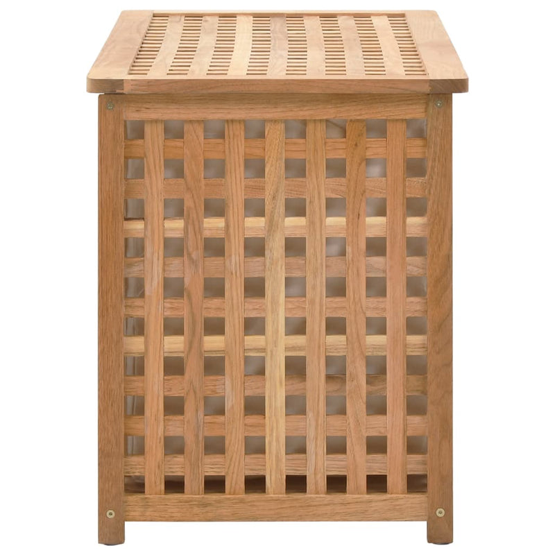vidaXL tömör diófa szennyestartó láda 77,5 x 37,5 x 46,5 cm