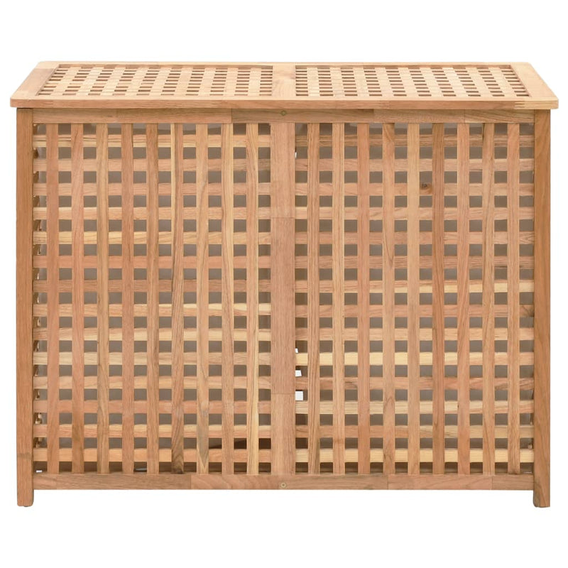 vidaXL tömör diófa szennyeskosár 87,5 x 46 x 67 cm