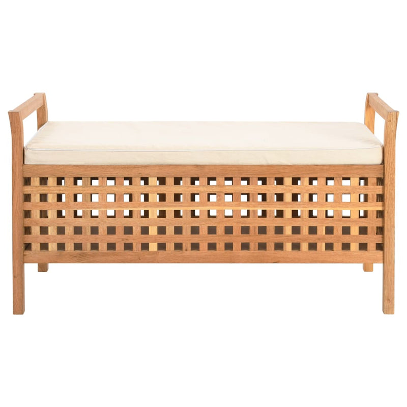 vidaXL tömör diófa tárolópad 93 x 49 x 49 cm