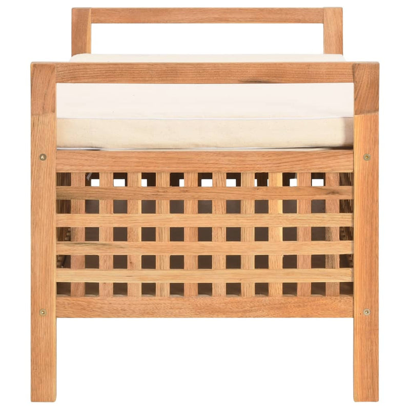 vidaXL tömör diófa tárolópad 93 x 49 x 49 cm