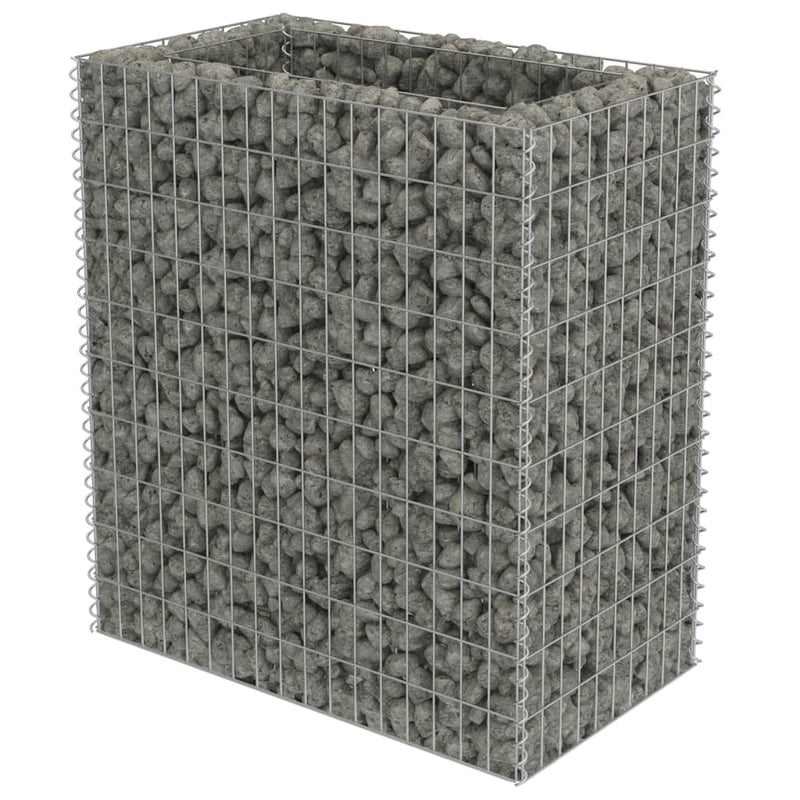 vidaXL horganyzott acél gabion magaságyás 90 x 50 x 100 cm