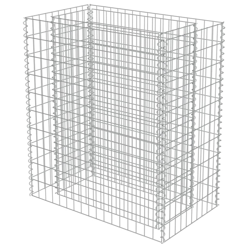 vidaXL horganyzott acél gabion magaságyás 90 x 50 x 100 cm