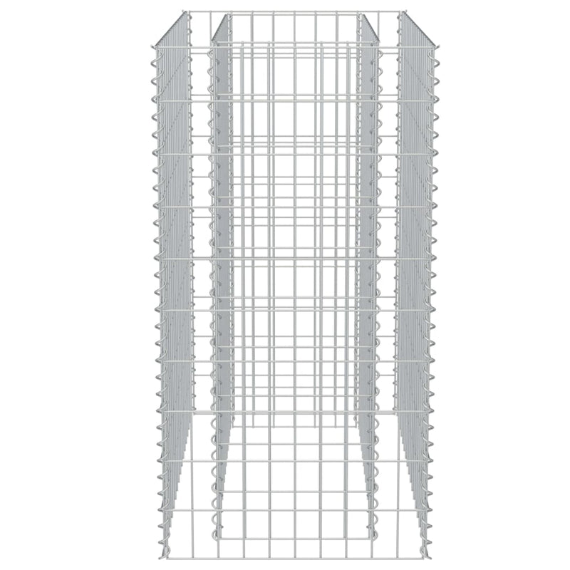 vidaXL horganyzott acél gabion magaságyás 90 x 50 x 100 cm