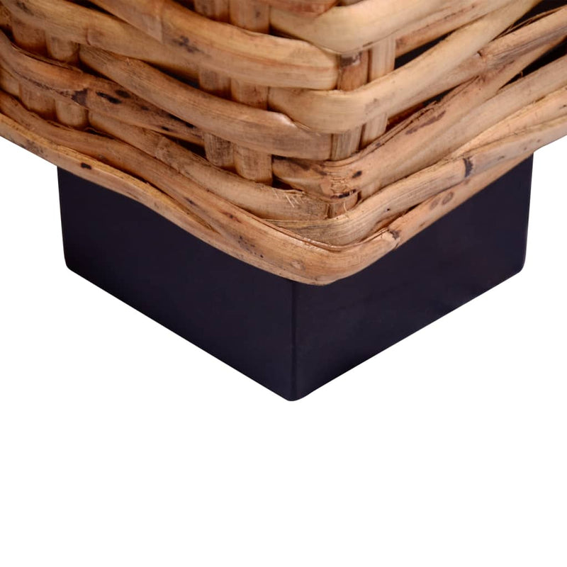 vidaXL 2 darabos természetes rattan kerti ülőgarnitúra