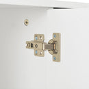 vidaXL magasfényű fehér tálalószekrény 107x35x80,5 cm