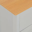 vidaXL szürke komód 112 x 35 x 81 cm