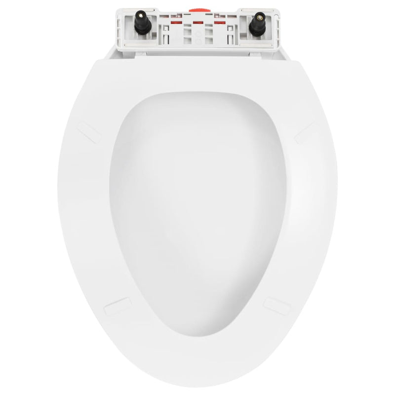 vidaXL fehér gyorsan szerelhető WC-ülőke lassan csukódó fedéllel