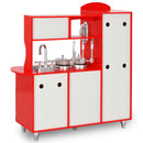 vidaXL piros MDF játékkonyha 84 x 31 x 89 cm
