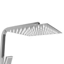 vidaXL rozsdamentes acél dupla fejű zuhanyszett termosztáttal